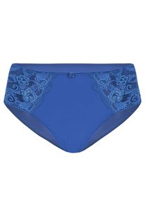 Slip SuSa "Damen Slip Latina", Herren, Gr. 38, blau (azur), Spitze, Obermaterial: 78% Polyamid PA. 16% Elasthan EL. 6% Baumwolle CO., Unterhosen Slip