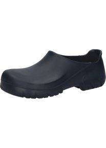 Clog Birkenstock "Alpro mit Stahlkappe", Damen, Gr. 43, blau, Obermaterial: 100% Polyurethan PU., Schuhe Clog