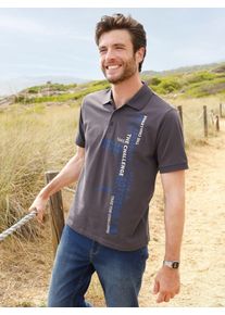 Kurzarmshirt Catamaran "Kurzarm-Poloshirt", Damen, Gr. 44/46, anthrazit, 100% Baumwolle, bedruckt, gemustert, unifarben, Shirts Kurzarmshirt