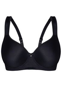 Sassa Mode T-Shirt-BH SASSA "Spacer BH SENSUAL PEBBLE", Damen, Gr. 95, Cup D, schwarz, Stoff, Obermaterial: 85% Polyester PES. 15% Elasthan EL., BHs T-Shirt-BH