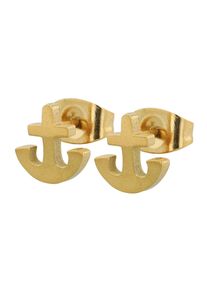 Adelia&acute;s Paar Ohrstecker ADELIA&acute;S "Unisex Ohrringe &iquest; Ohrstecker aus Edelstahl", gold, Ohrringe, Damen, Edelstahl, Paar Ohrstecker