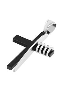 Adelia&acute;s Kreuzanh&auml;nger ADELIA&acute;S "Herren Anh&auml;nger &iquest; Kreuz Kreuzanh&auml;nger aus Edelstahl", schwarz, Schmuckanh&auml;nger, Damen, Edelstahl, Kreuzanh&auml;nger