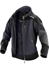 K&Uuml;BLER Kapuzenpullover K&Uuml;BLER "Bekleidung", Damen, Gr. L, grau (dunkelgrau, schwarz), Obermaterial: 100% Polyester PES., Pullover Kapuzenpullover