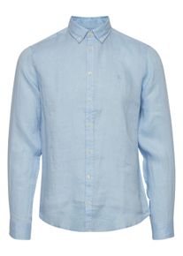 Langarmhemd Casual Friday "Langarmhemd CFAnton", Damen, Gr. XXL, N-Gr, blau (chambray blau), Obermaterial: 100% Leinen LI., Hemden Langarmhemd