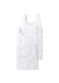 Unterhemd Schiesser "Unterhemd Cotton Essentials 2er Pack", Herren, Gr. L, N-Gr, wei&szlig;, Obermaterial: 100% Baumwolle CO., Unterhemden Unterhemd