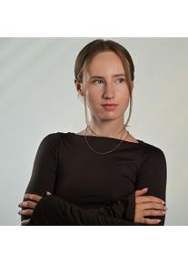 Adelia&acute;s Gliederkette ADELIA&acute;S "Unisex Halskette &iquest; Erbskette aus Edelstahl 42+5" Gr. 47, silber, Halsketten, Damen, Edelstahl, Gliederkette