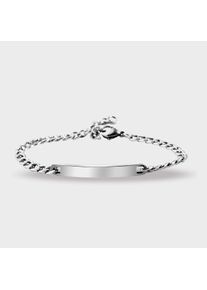 Adelia&acute;s Panzerarmband ADELIA&acute;S "Unisex Armband &iquest; Panzerarmband aus Edelstahl 16+5 cm" Gr. 21, silber, Armb&auml;nder, Damen, Edelstahl, Panzerarmband