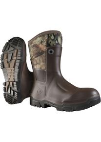 Gummistiefel Dunlop "Snugboot Trailblazer", Damen, Gr. 43, braun (schwarz braun), Obermaterial: 100% Textilmaterial TEXMAT., Schuhe Gummistiefel