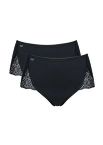 Slip Sloggi "Slip Pure Sense Luxe Maxi C2P 2er Pack", Herren, Gr. 46, schwarz, Obermaterial: 88% Polyamid PA. 12% Elasthan EL., Unterhosen Slip