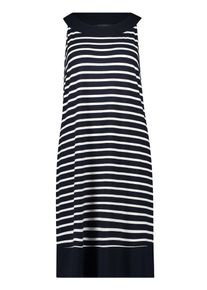 Sommerkleid Betty Barclay "Sommerkleid ohne Arm", Damen, Gr. 46, EURO, blau (dunkelblau, wei&szlig;), Obermaterial: 95% Viskose CV. 5% Elasthan EL., Kleider Sommerkleid