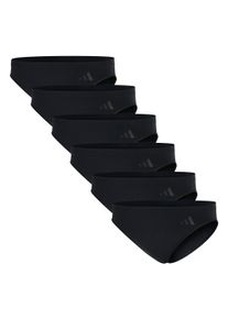 Slip adidas originals "Slip Sport Active Seamless Low Rise Bikini 6P 6er Pack", Herren, Gr. XL, schwarz, Obermaterial: 87% Polyamid PA. 13% Elasthan EL., Unterhosen Slip