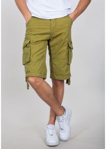 Shorts Alpha Industries "Jet Short", Herren, Gr. 30, Normalgr&ouml;&szlig;en, gr&uuml;n (khaki gr&uuml;n), Obermaterial: 100% Baumwolle, Hosen Shorts