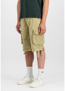 Shorts Alpha Industries "Jet Short", Herren, Gr. 40, Normalgr&ouml;&szlig;en, gr&uuml;n (light olive), Obermaterial: 100% Baumwolle, Hosen Shorts