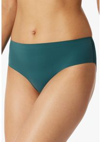 Slip Schiesser "Invisible Soft Lace", Herren, Gr. 36, 700, gr&uuml;n, Single Jersey, Obermaterial: 75% Polyamid, 25% Elasthan, k&ouml;rpernah, Unterhosen Slip, Single Jersey, Lasercut-Abschl&uuml;sse, Spitzeneinsatz hinten