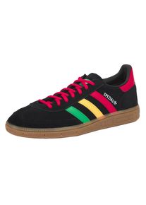 Sneaker adidas Performance "PERU HANDBALL SPEZIAL", Herren, Gr. 48, core schwarz, pure ruby, bold gold, jamaika, Leder, Schuhe Sneaker, WM 2026 Edition (L&auml;nderschuhe), Topseller