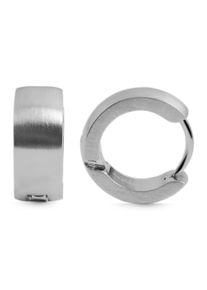 Adelia&acute;s Paar Creolen ADELIA&acute;S "Damen Ohrringe &iquest; Klappcreole aus Edelstahl", silber, Ohrringe, Damen, Edelstahl, Paar Creolen