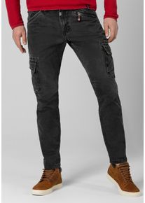 Cargohose Timezone "Regular BenTZ", Herren, Gr. 38, L&auml;nge 36, schwarz, 97% Baumwolle 3% Elastan, normal, Hosen Cargohose