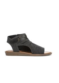 Blowfish Malibu Damen-Sandalen mit Riemchen und niedrigem Keilabsatz, Anthrazit, Denver