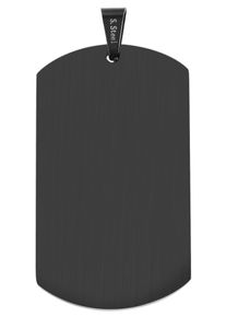 Adelia&acute;s Kettenanh&auml;nger ADELIA&acute;S "Unisex Anh&auml;nger &iquest; Gravuranh&auml;nger aus Edelstahl", schwarz, Schmuckanh&auml;nger, Damen, Edelstahl, Kettenanh&auml;nger