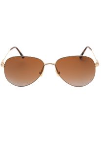 Tom Ford Porsche Sonnenbrille mit dunkelbraunen Gl&auml;sern und goldenen Gl&auml;sern