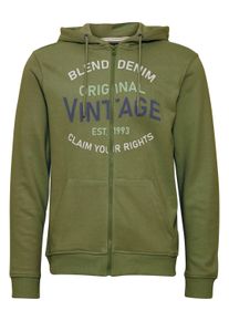 Kapuzensweatjacke Blend "Kapuzensweatjacke BHSweatshirt", Herren, Gr. M, gr&uuml;n (cypress), Obermaterial: 60% Baumwolle CO. 40% Polyester PES., Sweatjacken Kapuzensweatjacke