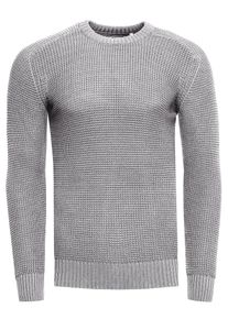 Rusty Neal Grobstrick Slim Fit Rundhals-Pullover