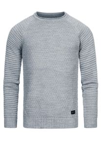 Rusty Neal Schwerer Biker Grobstrick Rundhals-Pullover