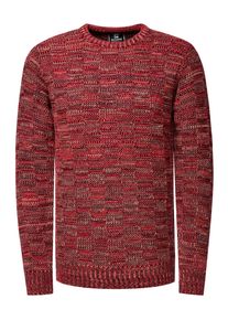 Rusty Neal Kontrast Grobstrick Rundhals-Pullover