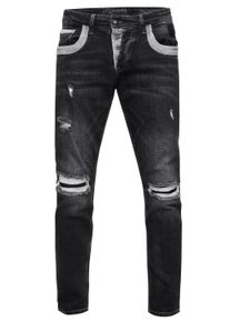 Rusty Neal Jeans Hose "YOKOTE" Straight Fit Stone-Washed