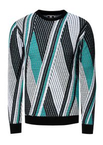 Rusty Neal Feinstrick Colorblock Rundhals-Pullover