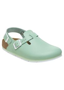Clog Birkenstock "Tokio Pro", Damen, Gr. 39, gr&uuml;n, Obermaterial: 50% Rindsleder Leather cow. 50% Lammleder LEL., Schuhe Clog
