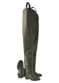 Watstiefel Dunlop "Pricemastor Wathose" Gr. 48, gr&uuml;n (oliv), 48, Obermaterial: 100% PVC PVC., Schuhe, Watstiefel