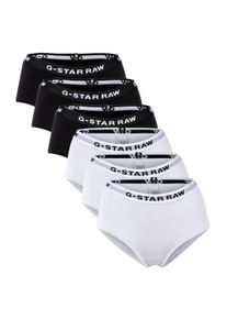 G-Star Raw Slip G-STAR "Slip 6er Pack", Herren, Gr. XS, schwarz (schwarz, wei&szlig;), Obermaterial: 95% Baumwolle CO. 5% Elasthan EL., Unterhosen Slip