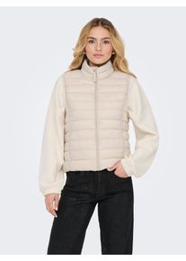 Steppweste Only "ONLTAHIA LW QUILTED WAISTCOAT OTW CC OTW", Herren, Gr. L, pumice stone, Steppware, Obermaterial: 100% Nylon, unifarben, regular fit normal, Westen Steppweste, leicht gl&auml;nzende Oberfl&auml;che