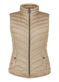 Steppweste Betty Barclay "Steppweste mit Stehkragen", Herren, Gr. 40, beige, Obermaterial: 100% Polyamid PA., Westen Steppweste