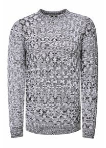 Rusty Neal Used-Look Karomuster Rundhals-Pullover