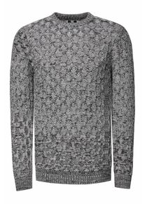 Rusty Neal Used-Look Karomuster Rundhals-Pullover