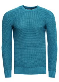 Rusty Neal Grobstrick Slim Fit Rundhals-Pullover