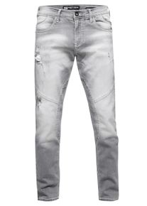 Rusty Neal Jeans Hose "NISHO" Straight-Fit Biker Cotton-Stretch