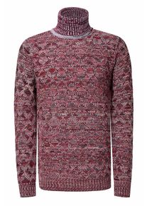 Rusty Neal Kontrast Grobstrick Rollkragen-Pullover