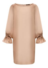 Midikleid Betty Barclay "Midikleid langarm", Damen, Gr. 36, EURO, beige (macchiato), Obermaterial: 100% Polyester PES., Kleider Midikleid