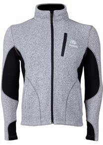 GUGGEN Mountain Damen Fusion Fleecejacke Wanderjacke Grau