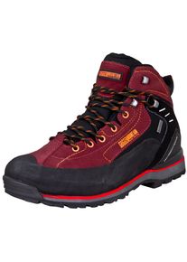 GUGGEN Mountain Herren und Damen Trekking-& Wanderstiefel Wildleder Rot