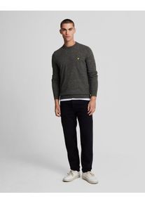 Lyle & Scott Lyle & Scott Rundhalspullover aus Lammwollmischung - Grau