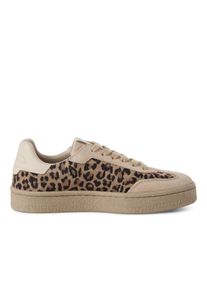 Tamaris Damen Leopard Braun Wildleder Fashion Schn&uuml;rschuhe
