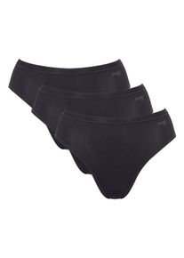 Slip Sloggi "Slip GO Daily Cotton Tai 3P 3er Pack", Herren, Gr. XS, schwarz, Obermaterial: 95% Baumwolle CO. 5% Elasthan EL., Unterhosen Slip