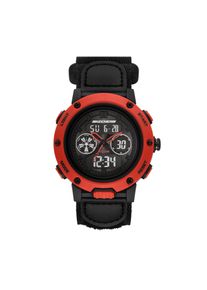 Chronograph Skechers "Warner", schwarz, rot, Armbanduhren, Damen, Chronograph, Quarzuhr, Armbanduhr, Herrenuhr, digital, analog, Tag, Wochentag