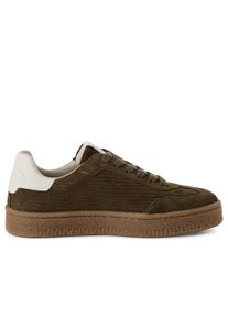 Tamaris Damen Olivgr&uuml;n Wildleder Fashion Schn&uuml;rschuhe