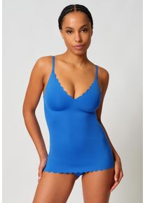 Achseltop Skiny "Sensation", Damen, Gr. 42, 1 Stk., N-Gr, nebulas blau, Obermaterial: 62% Polyacryl, 38% Elasthan, unifarben, normal, Unterhemden Achseltop