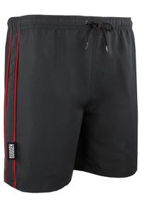 GUGGEN Mountain Herren Badehose wechselt Muster bei N&auml;sse kariert schwarz